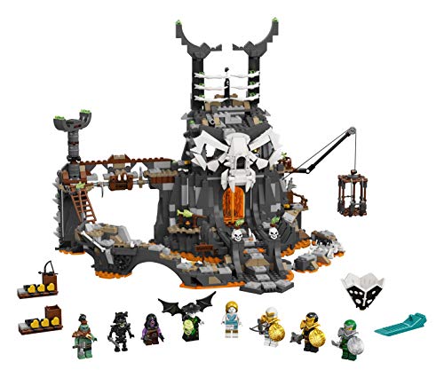 LEGO Ninjago - Mazmorras del Brujo de los Muertos, Set Construcción 2 en 1 para niños y niñas de Aventuras Ninja, minifiguras de Cole, Lloyd, Zane y Princesa Vania, juguete a partir de 9 años (71722)