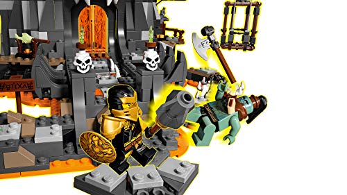 LEGO Ninjago - Mazmorras del Brujo de los Muertos, Set Construcción 2 en 1 para niños y niñas de Aventuras Ninja, minifiguras de Cole, Lloyd, Zane y Princesa Vania, juguete a partir de 9 años (71722)