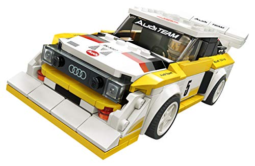 LEGO Speed Champions - 1985 Audi Sport quattro S1, Juego de Construcción de Coche de Carreras de Juguete, Incluye Minifigura del Conductor (76897)