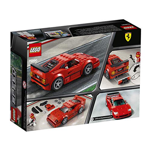 LEGO Speed Champions - Ferrari F40 Competizione, juguete de construcción coche deportivo de carreras (75890)