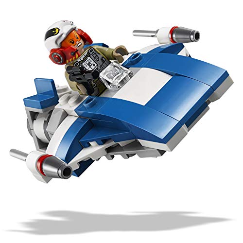 LEGO Star Wars-A- Wing vs Tie Silencer Microfighters Episode VIII Star Wars Juego de Construcción, Multicolor, única (75196)