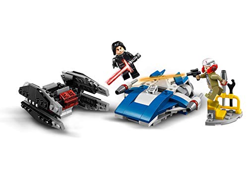 LEGO Star Wars-A- Wing vs Tie Silencer Microfighters Episode VIII Star Wars Juego de Construcción, Multicolor, única (75196)