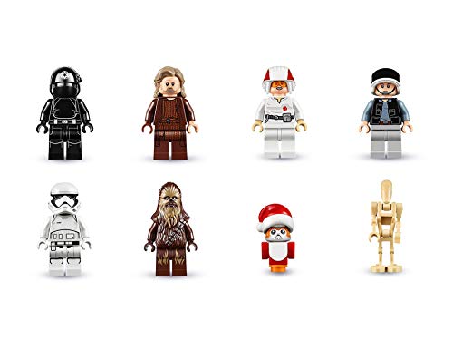 LEGO Star Wars - Calendario de Adviento 2019, Set de Cuenta Atrás para Navidad con 24 Juguetes de Construcción, Incluye 6 Minifiguras y 4 Droides (75245)