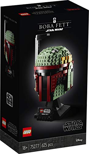 LEGO Star Wars - Casco de Boba Fett, Set de Construcción Coleccionable del Caza Recompensas de la Guerra de las Galaxias (75277)