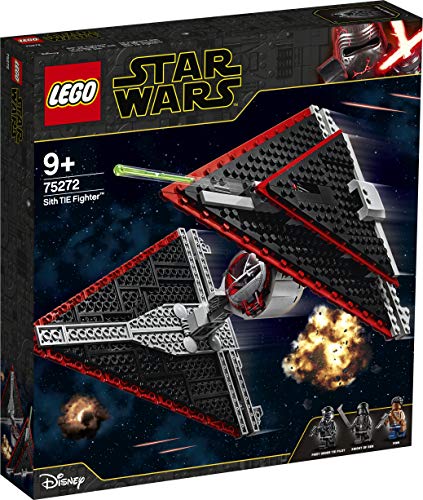 LEGO Star Wars - Caza TIE Sith, Maqueta para Montar un Set Inspirado en la Guerra de las Galaxias una Esperanza, Incluye Soporte para Exponer, Juguete de Construcción a Partir de 9 Años (75272)