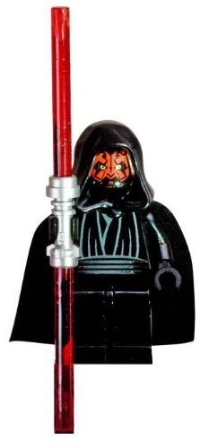 Lego Star Wars Darth Maul Minifigure with Double-Sided Lightsaber by LEGO (English Manual)