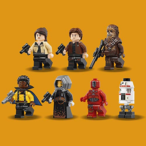 LEGO Star Wars Halcón Milenario del Corredor De Kessel, Set de Construcción de la Guerra de las Galaxias, Incluye Minifiguras de Han Solo, Chewbacca, Qi'ra y Lando Calrissian (75212)