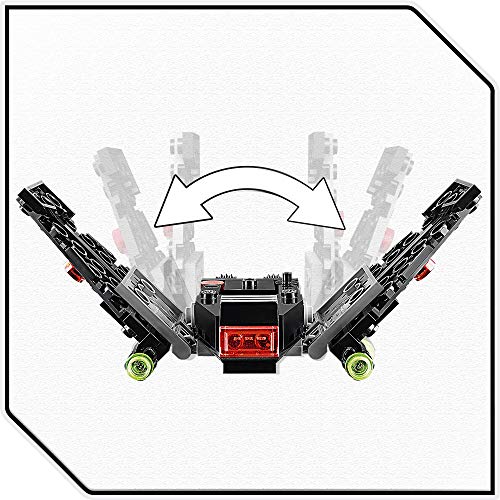 LEGO Star Wars - Microfighter: Lanzadera de Kylo Ren, Set de Construcción de Nave con Alas Plegables, Juguete de La Guerra de las Galaxias Episodio 9: El Ascenso de Skywalker (75264)