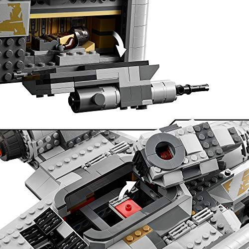 LEGO Star Wars - The Razor Crest Juguete de construcción de nave espacial inspirado en la serie Mandalorian, incluye a el Mandaloriano y Baby Yoda entre otros (75292), Exclusivo de Amazon