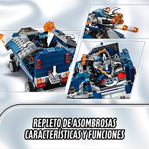 LEGO Super Heroes - Vengadores: Derribo del Camión, Set de Construcción de Aventuras de Superhéroes, Incluye Minifiguras de Capitán América y Ojo de Halcón (76143)