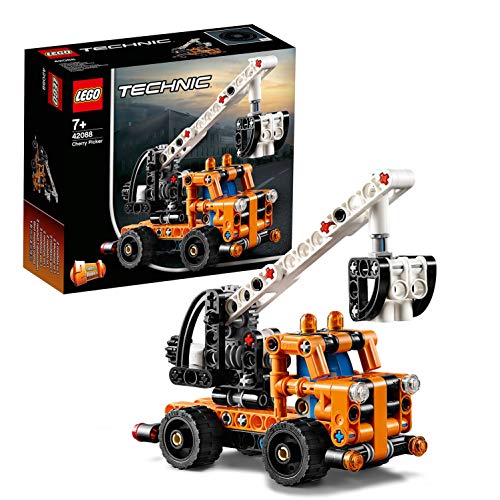 LEGO Technic - Plataforma Elevadora, maqueta de juguete de grua para construir, con mecanismo de elevación (42088)