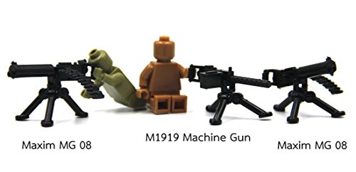 MAGMABRICK Magma Brick:Armas Puestas en la Segunda Guerra Mundial para Personalizar Lego Minifigura/Lego Moc. 88 Piezas