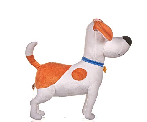 Mascotas (The Secret Life of Pets 2) - Peluche Max, perro blanco con manchas marrones 29 cms. - Calidad Super Soft - PRECIO POR MODELO (De pie)