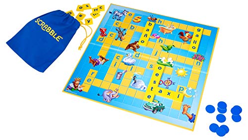 Mattel Games Scrabble junior, juegos de mesa para niños (Mattel Y9669)