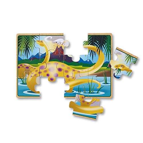 Melissa & Doug- Dinosaur Dinosaurios Juego Jigsaw Puzzle, Multicolor (13791) , color/modelo surtido