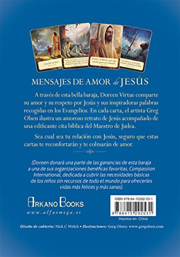 Mensajes de amor de Jesús: 44 cartas oráculo de inspiración