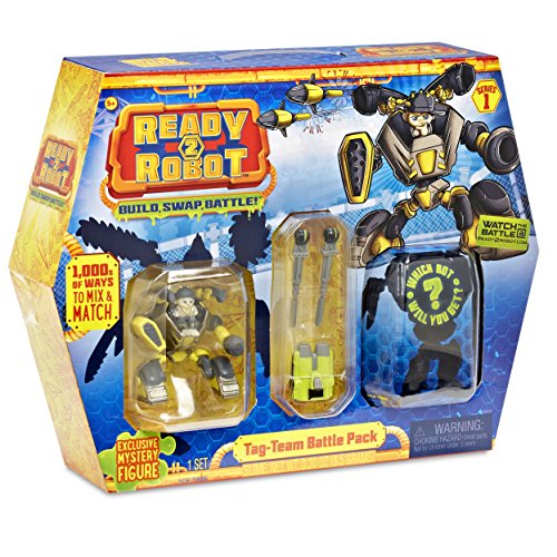 MGA Entertainment Ready2Robot Battle Pack- Tag Team Niño - Kits de Figuras de Juguete para niños (5 año(s), Niño, Multicolor, 1 Pieza(s))