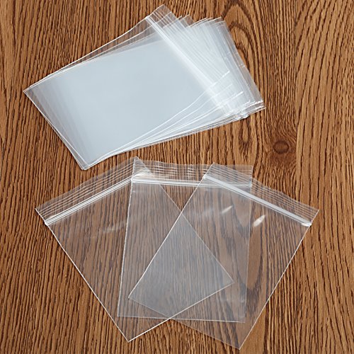 Naler 200 Bolsas de Plástico Transparente con Cierre Hermético Reutilizable para Alimentos Regalos Joyerías (5x7cm)