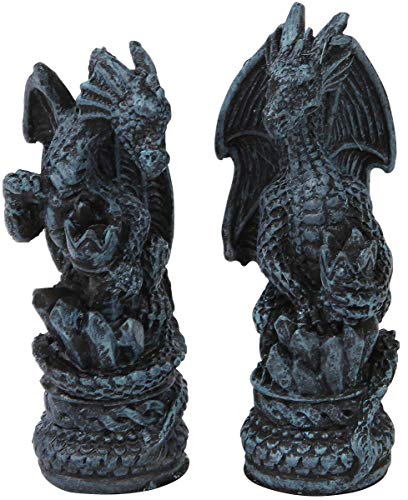 Nemesis Now Dragon - Juego de ajedrez (43 cm), Color Negro