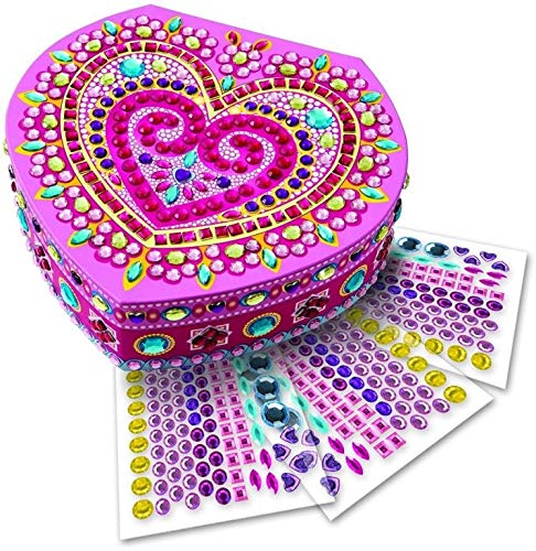 Orb Factory The 62897 Heart Box Sticky Mosaics - Joyero para Decorar con Pegatinas Mosaico (500 Piezas)
