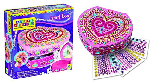 Orb Factory The 62897 Heart Box Sticky Mosaics - Joyero para Decorar con Pegatinas Mosaico (500 Piezas)