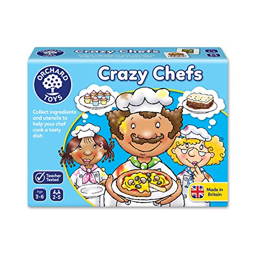 Orchard_Toys Crazy Chefs - Juego de cartas ilustradas para jugar a las cocinas