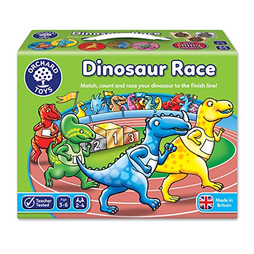 Orchard_Toys Dinosaur Race - Juego de Mesa de Carreras con Dinosaurios