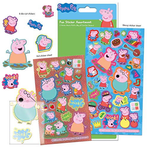 Paper Projects 01.70.24.047 Peppa Pig - Paquete de pegatinas estándar , color/modelo surtido