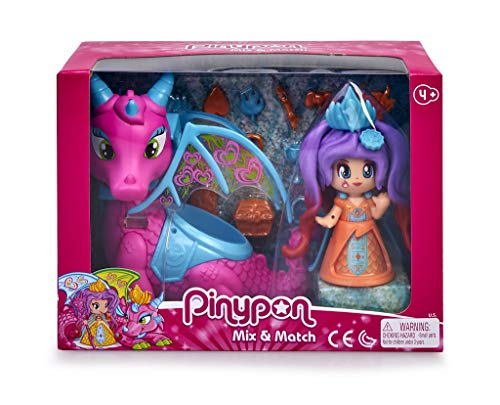 Pinypon- Reina y Dragón Volador niñas a Partir de 4 años (Famosa 700015547)
