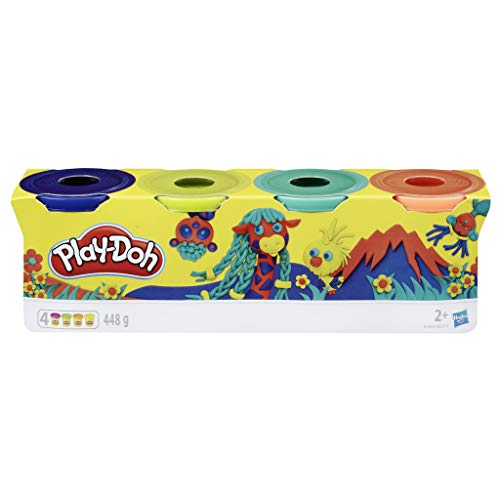 Play-Doh-Pack 4 Colores Silvestres, (Hasbro E4867ES0) , color/modelo surtido