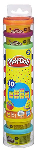 Play-Doh - Pack de 10 botes Party turm (Hasbro 22037E24)