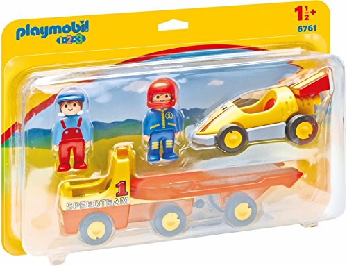Playmobil 1.2.3 Coche de Carreras con Camión 6761
