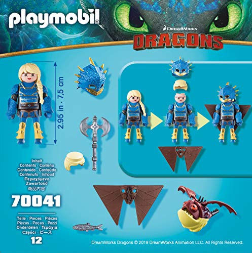 PLAYMOBIL- Astrid con Globoglob Juguete, Multicolor, Dimensions: 14.2 x 14.2 x 4.1 cm(LXWXH) (geobra Brandstätter 70041)