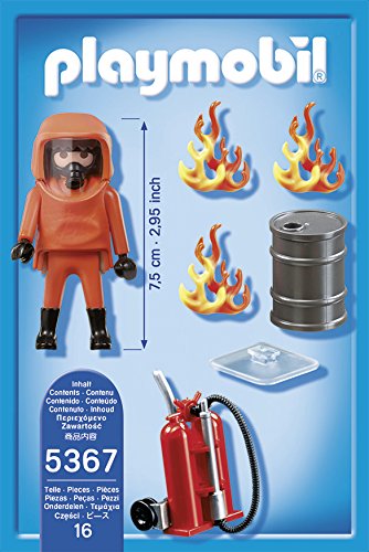 PLAYMOBIL Bomberos - Especialista en extinción de Incendios, Figura (5367)