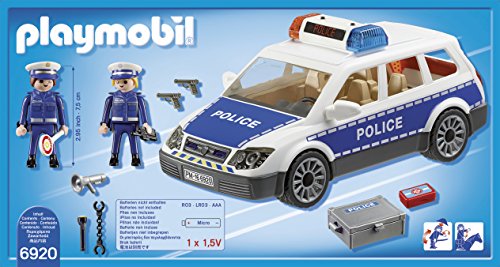 PLAYMOBIL City Action Coche de Policía con Luces y Sonido, a Partir de 5 Años (6920)