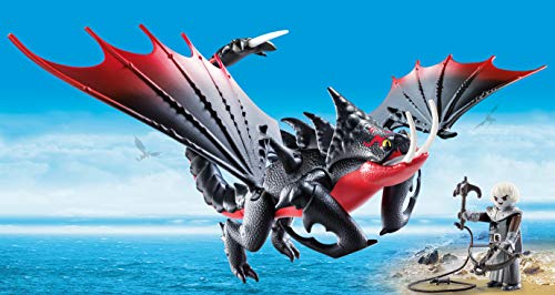PLAYMOBIL DreamWorks Dragons Aguijón Venenoso y Crimmel, a Partir de 4 Años (70039)