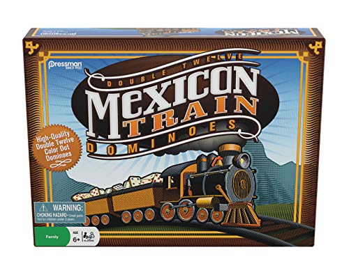 Pressman-PRS3928-06 Dominoes: Juego de Tren Mexicano, Color genérico, 12,7 cm (3928-04)