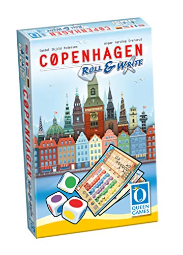 Queen Games 10463 Copenhagen Roll & Write - Juego de Mesa (Contenido en alemán)