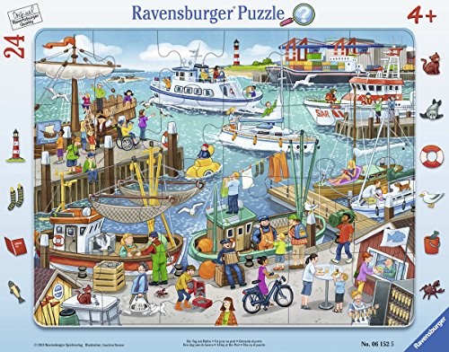 Ravensburger-00.006.152 Un día en el Puerto, Color marrón (00.006.152)