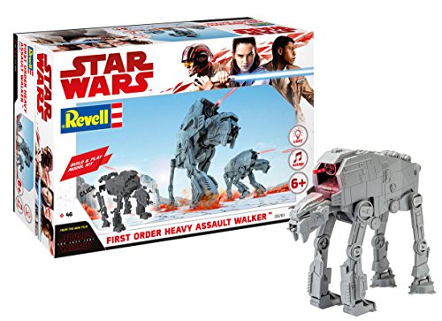Revell Star Wars Episodio VIII Build & Play Rojo ala-A Fighter, con Luces y Sonidos (6761) (06761), Color 06761-heavy Assault Walker, with Lights & Sounds, 1:164 Scale (Revell06761)