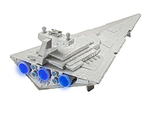 Revell Wars Build & Play Imperial Star Destroy, con Luces y Sonidos, Escala 1:4000 (6756)(06756)