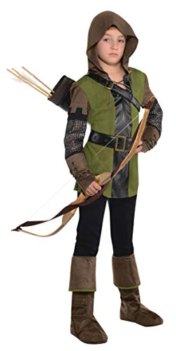 Robin Hood Boys Fancy Dress Prince of Thieves Book Day Kid Childrens Costume New (Small Ages 6-8 Years)