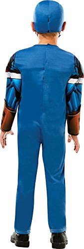 Rubies Disfraz oficial de Marvel Avengers Capitán América de lujo para niños, Color azul, small (640833S)