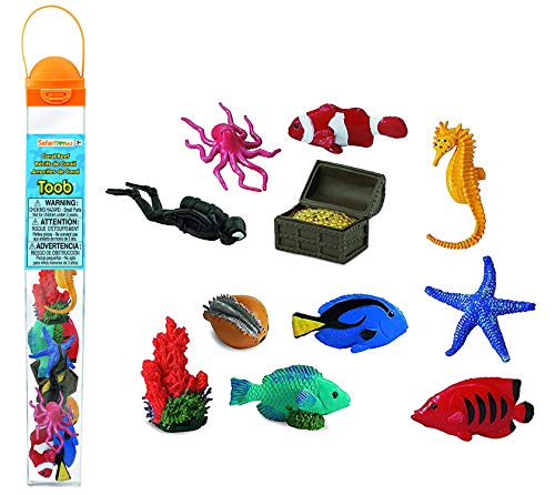 Safari Toob Plastic Miniatures In Toobs-Coral Reef