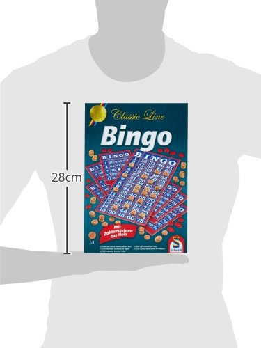 Schmidt Spiele 49089 - Línea Clásica: Bingo (Bloques de números Son de Madera)