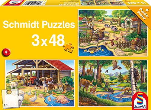 Schmidt Spiele 56203 48pieza(s) Puzzle - Rompecabezas (Jigsaw Puzzle, Fauna, 4 año(s), 263 mm, 178 mm, Caja)