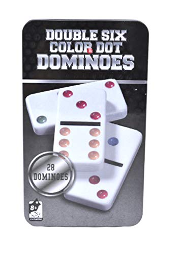 Shine SS9 28 Dominoes Double 6 Dominoes Game Set Dot Design Black