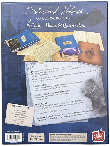 Space Cowboys ASMSCSHCQ01EN Carlton House & Queen's Park-Sherlock Holmes: Consulting Detective, Multicolor
