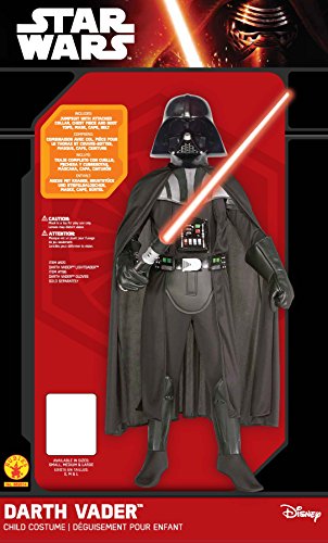 Star Wars - Disfraz de Darth Vader para niños, talla L (8-10 años) (Rubies 882014-L)