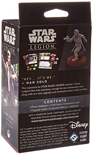 Star Wars FFGSWL20 Legion Han Solo Commander Expansión, Multicolor
